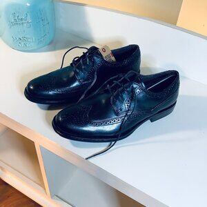 NIB Dockers Men's Size 9 Black Moritz Wingtip Oxfords 90-28724